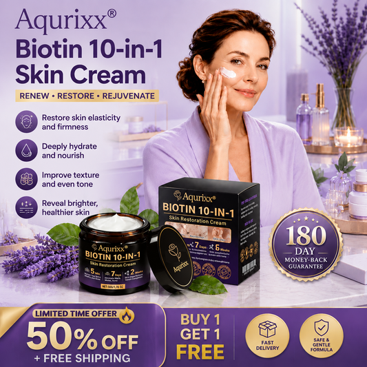 Aqurixx® Biotin 10-in-1 Skin Restoration Cream