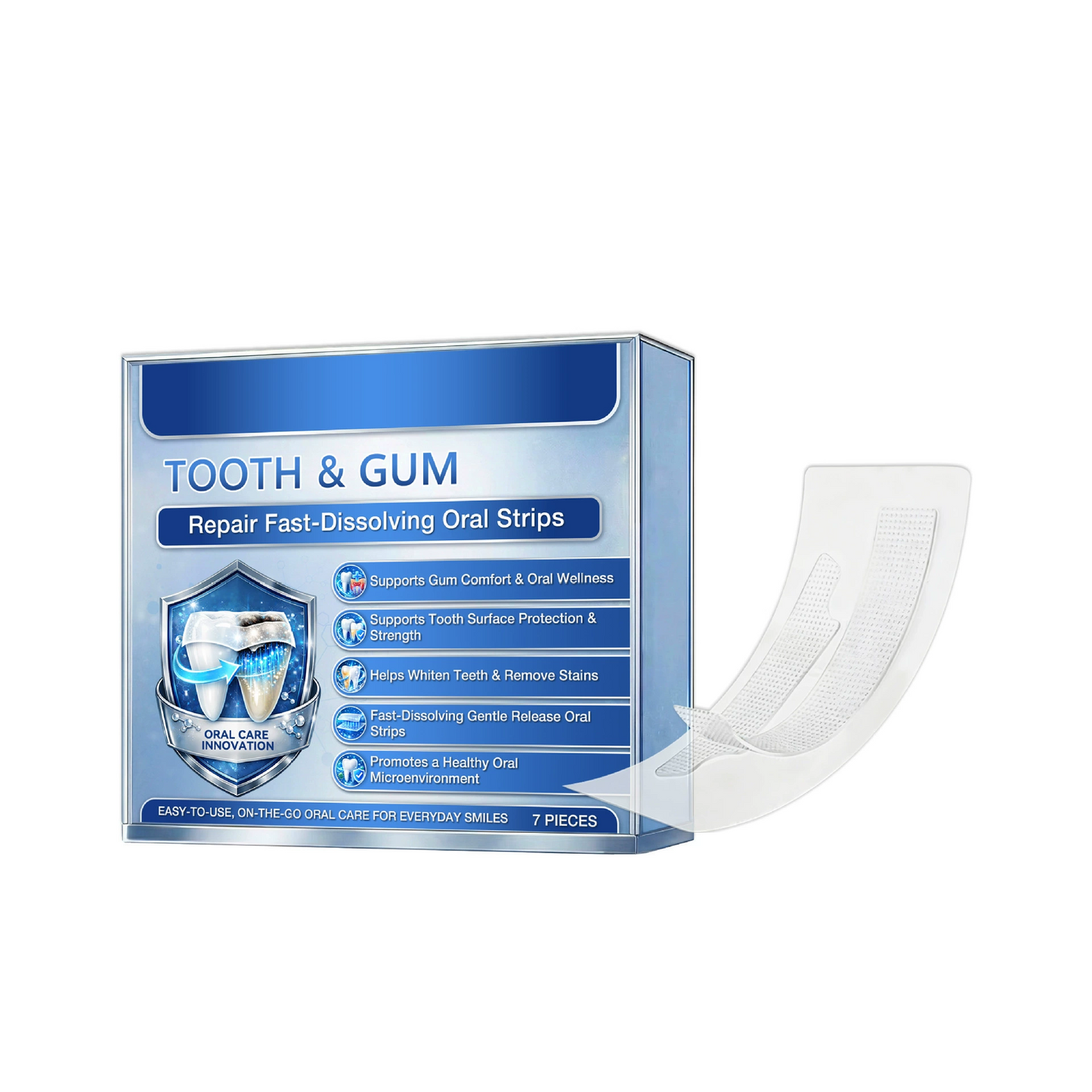 Aqurixx® Tooth & Gum Care Fast-Dissolving Microneedle Patch