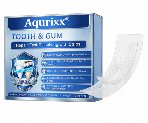 Aqurixx® Tooth & Gum Care Fast-Dissolving Microneedle Patch