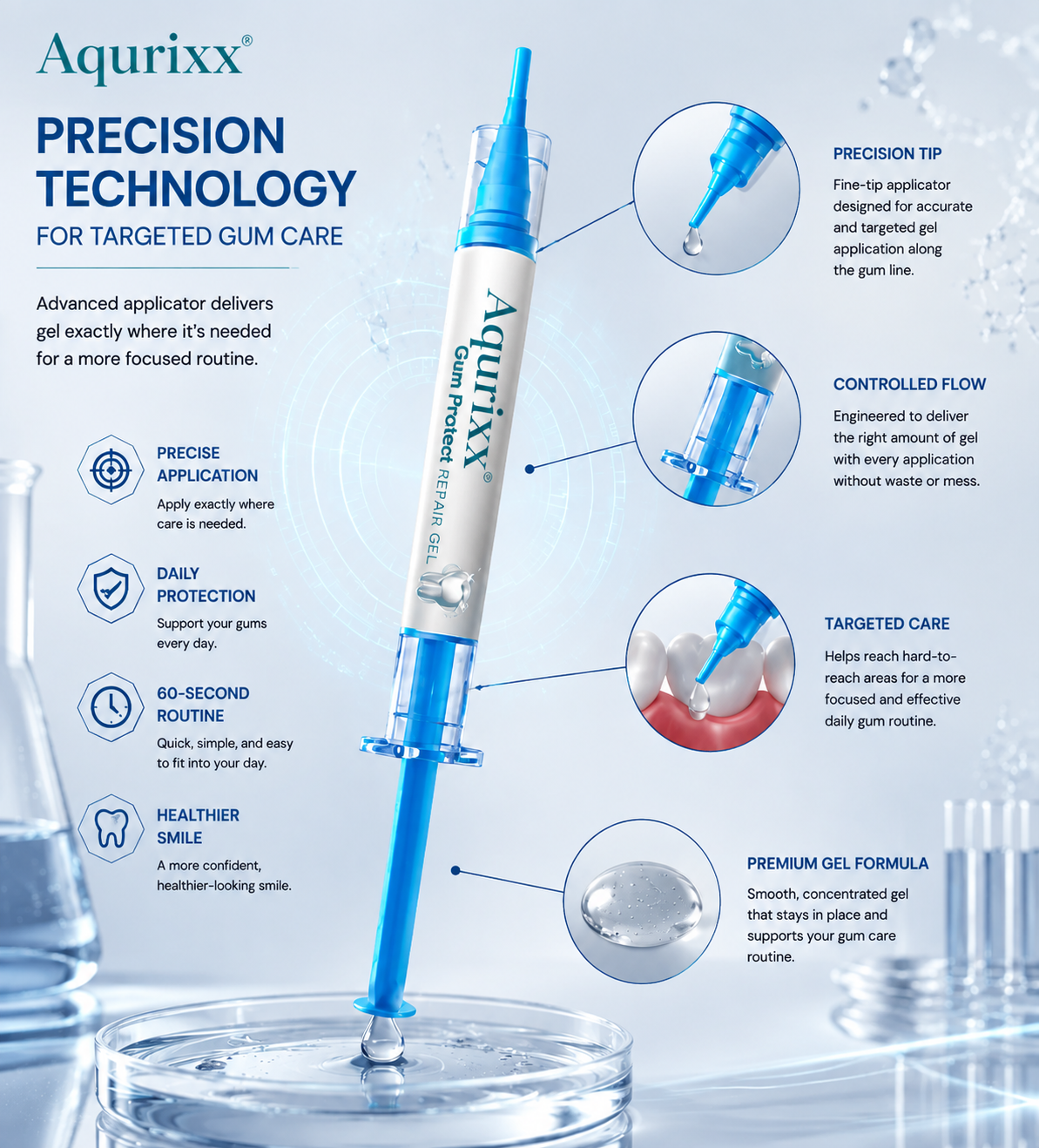 Aqurixx® Gum Protect Repair Gel