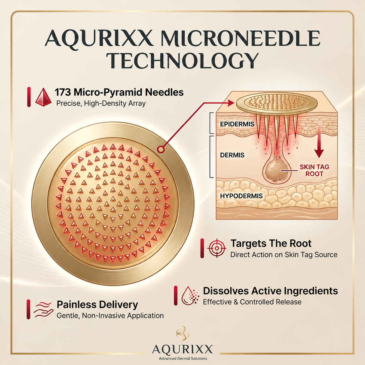 SOLUBLE MICRONEEDLE BOTANICAL SKIN TAG REMOVAL PATCH