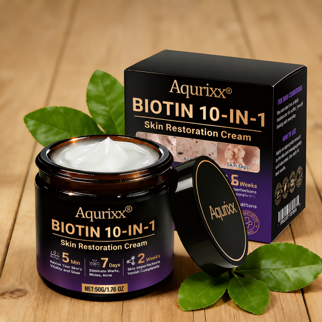 Aqurixx® Biotin 10-in-1 Skin Restoration Cream🍀